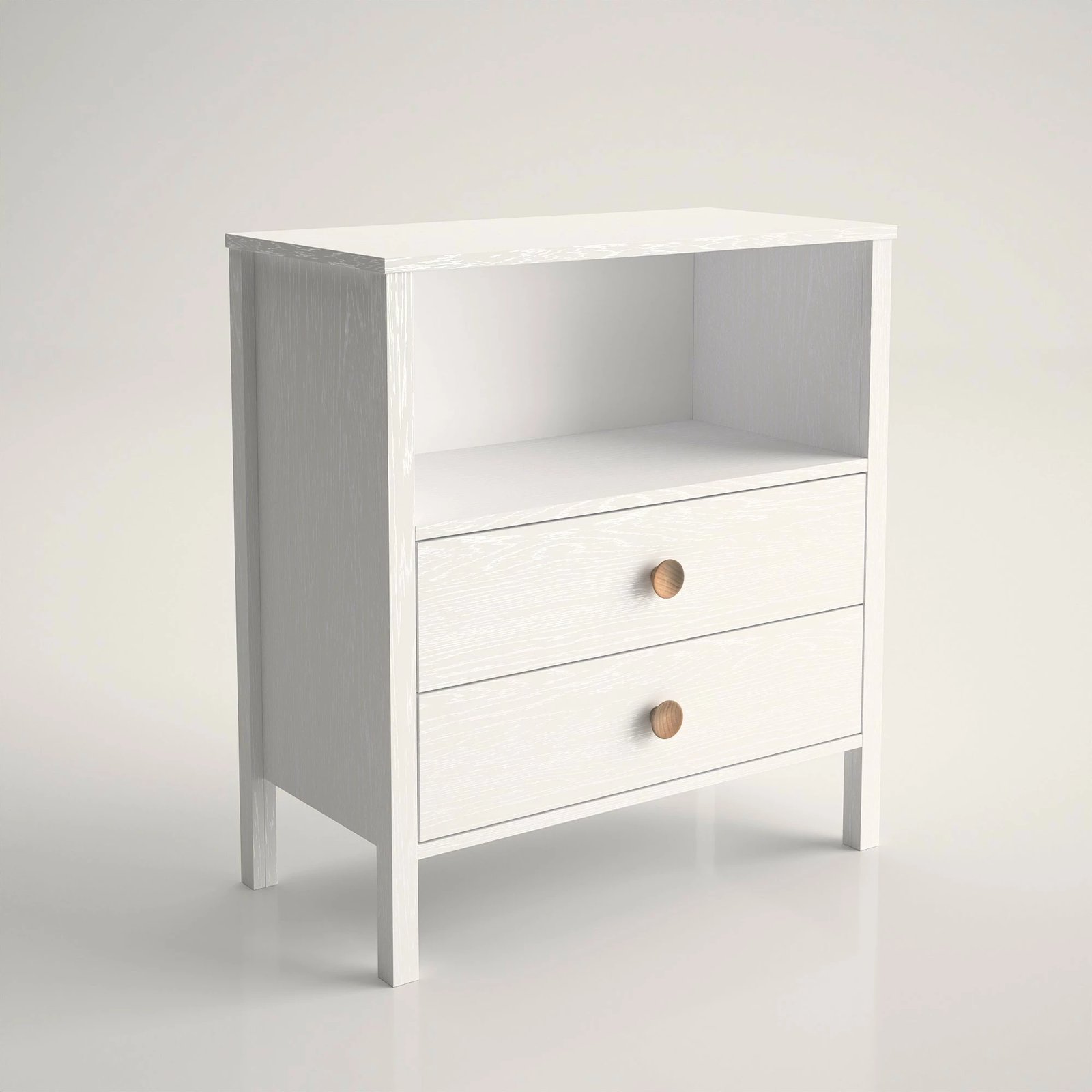 Komodë Hanah Home, FRN-10053, druri dhe e bardhë