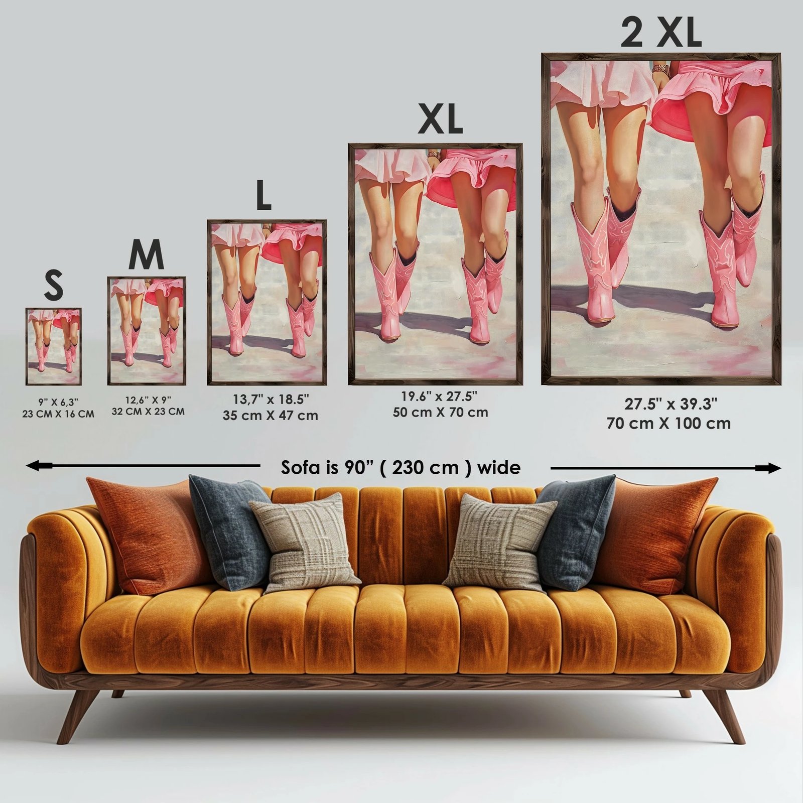 Pikturë dekorative me kornizë MDF, Wallity, GE086-L