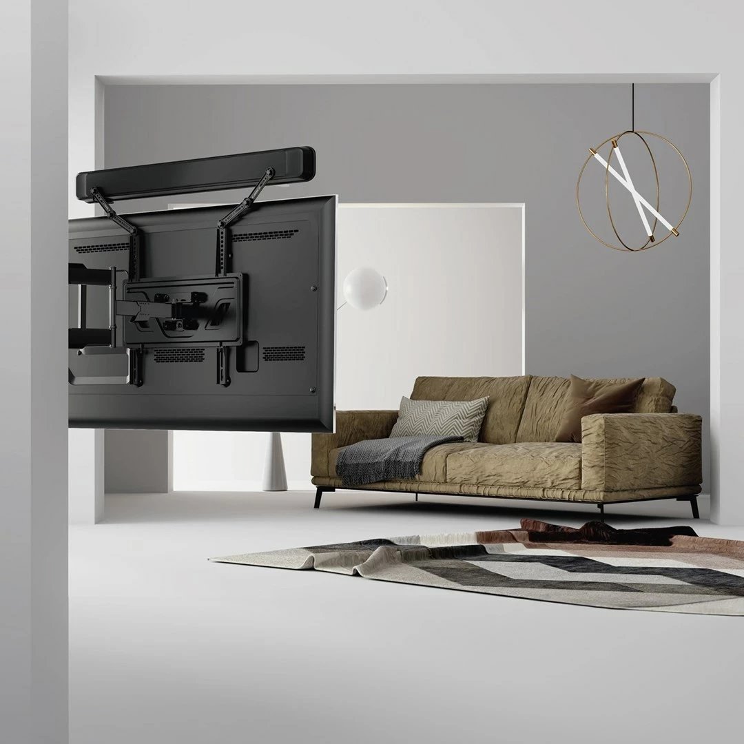 Mbajtëse universale për soundbar Maclean MC-335, VESA 600x400 mm, e zezë