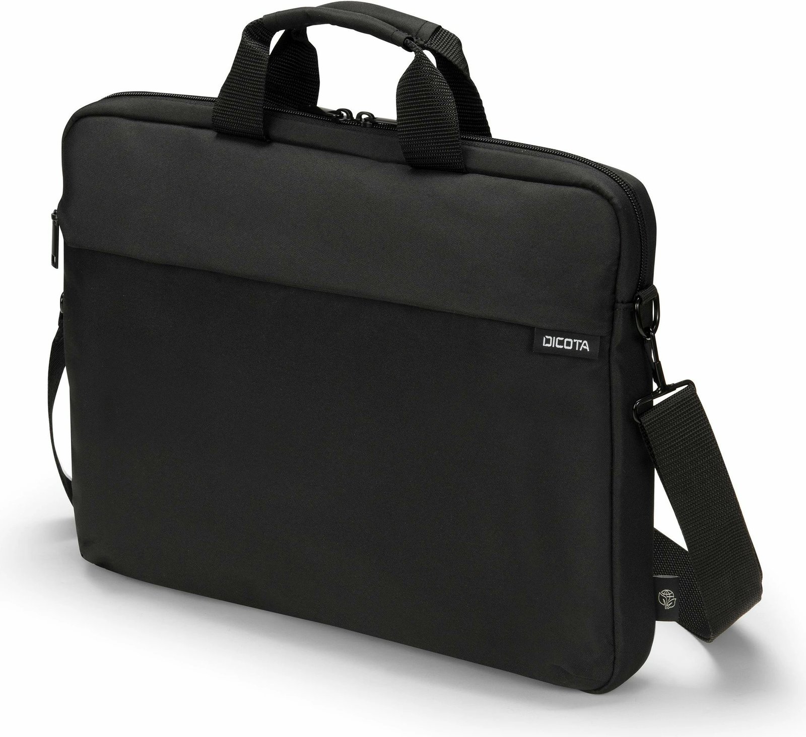 Kasë DICOTA D32092-RPET për laptop 16 inç, material i ricikluar, e zezë