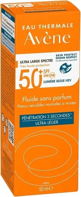Fluid për diell Avène Unscented SPF 50+, unisex, 50ml