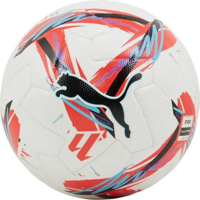 Top për futboll Puma, bardhë dhe kuqe Top për futboll Puma, bardhë dhe kuqe