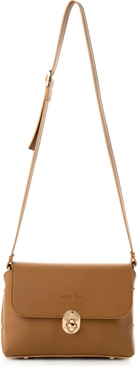 Çantë krahu/crossbody Lucky Bees, ngjyrë mustard, 1278