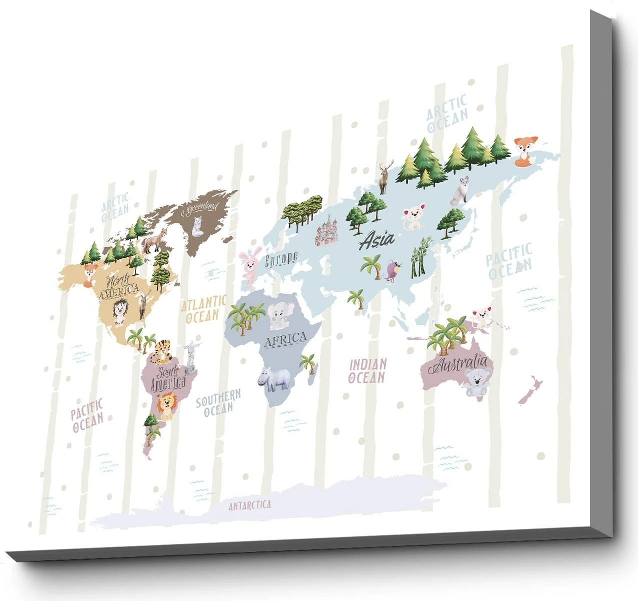 Pikturë dekorative në kanavacë, shumëngjyrëshe, Wallity, 45x70cm