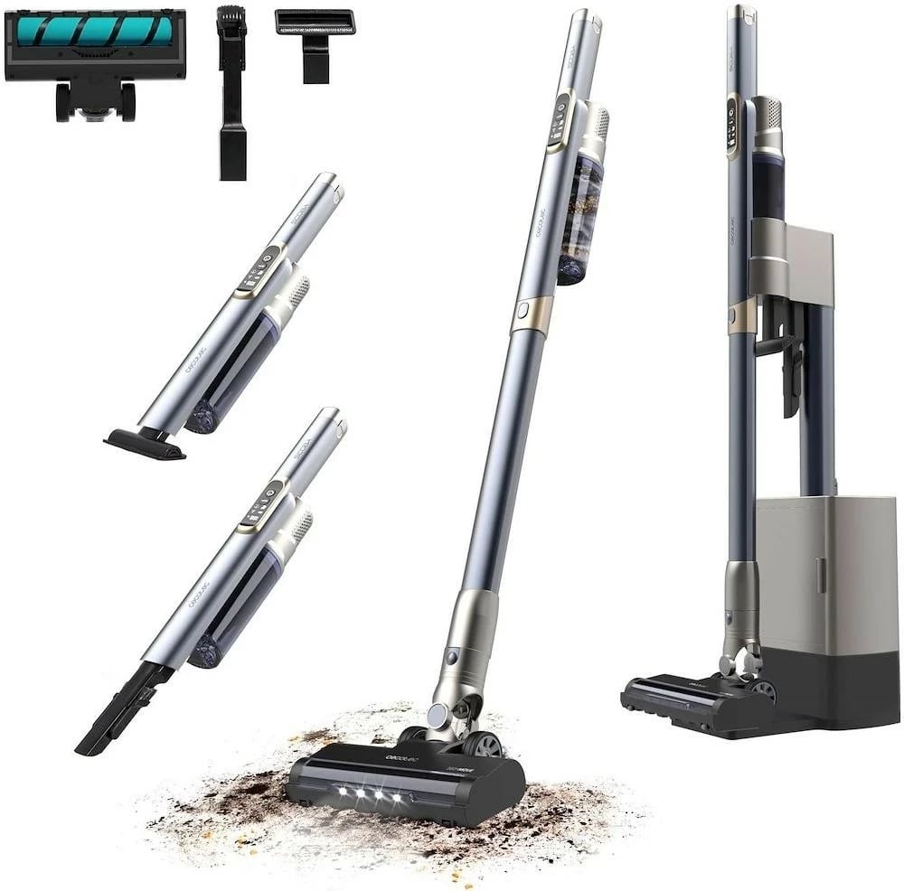 Fshesë pa kabllo Cecotec Scoba 2100 Station, 210W, 20000Pa, Wi-Fi, ngjyrë kaltër