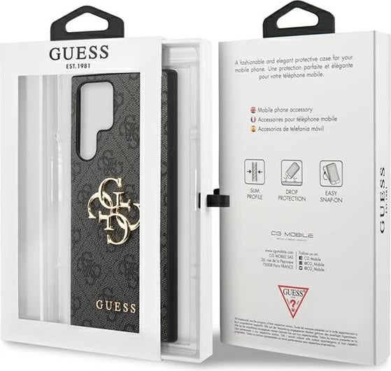 Mbështjellës Guess 4G Big Metal Logo për Samsung Galaxy S23 Ultra, Gri Mbështjellës Guess 4G Big Metal Logo për Samsung Galaxy S23 Ultra, Gri