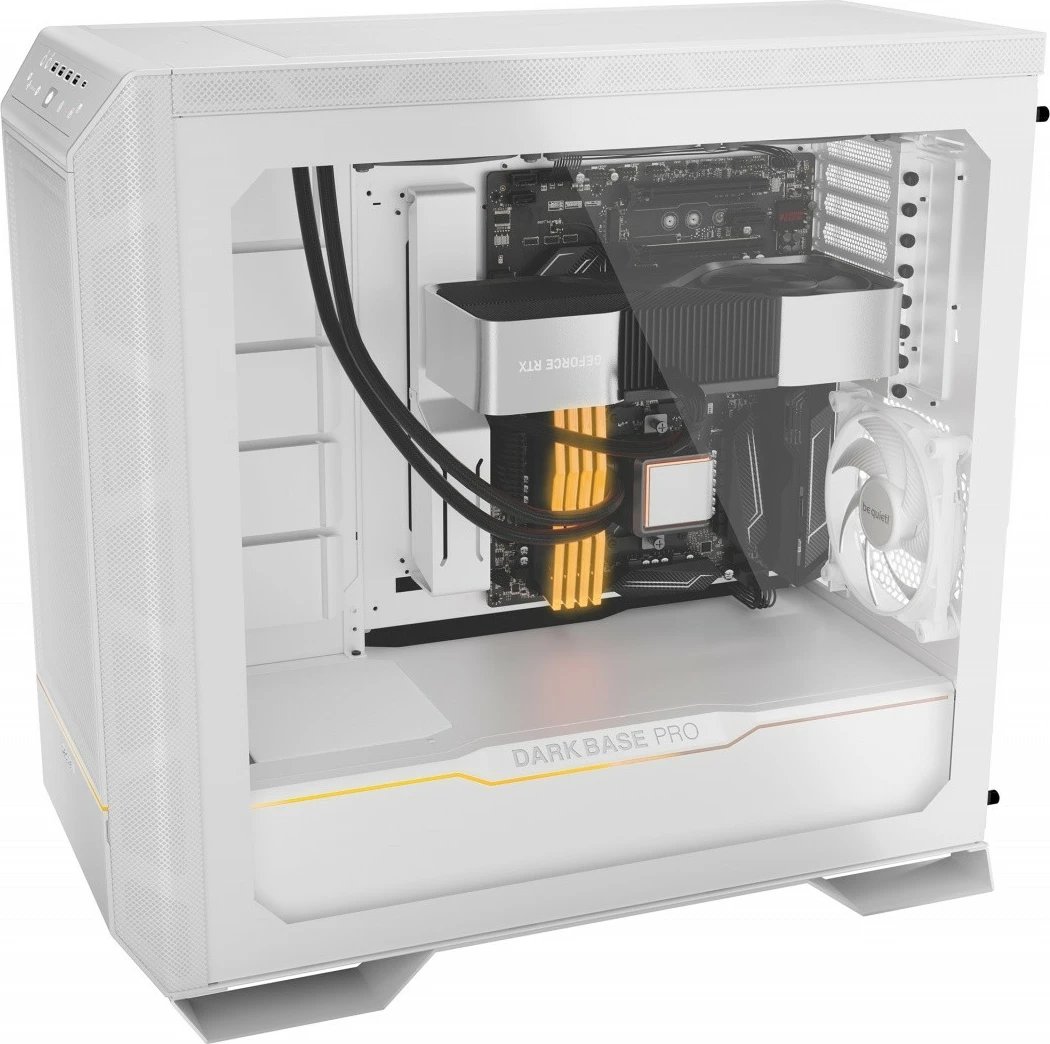 Kasë be quiet! Dark Base Pro 901 BGW51, Midi Tower ATX/E-ATX, 3x140mm Silent Wings 4, ARGB, xham i temperuar, USB-C, e bardhë