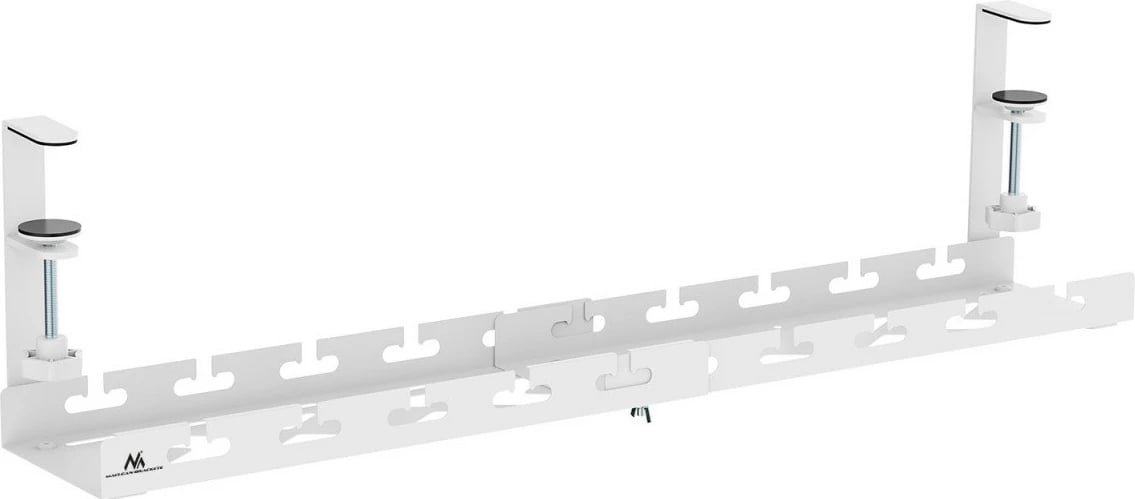 Organizues kabllosh nën tavolinë, Maclean MC-103 W, gjatësi e rregullueshme 433–728 mm, kapacitet 5 kg, montim me kapëse, i bardhë, set me 5 rripa ngjitës Organizues kabllosh nën tavolinë, Maclean MC-103 W, gjatësi e rregullueshme 433–728 mm, kapacitet 5 kg, montim me kapëse, i bardhë, set me 5 rripa ngjitës