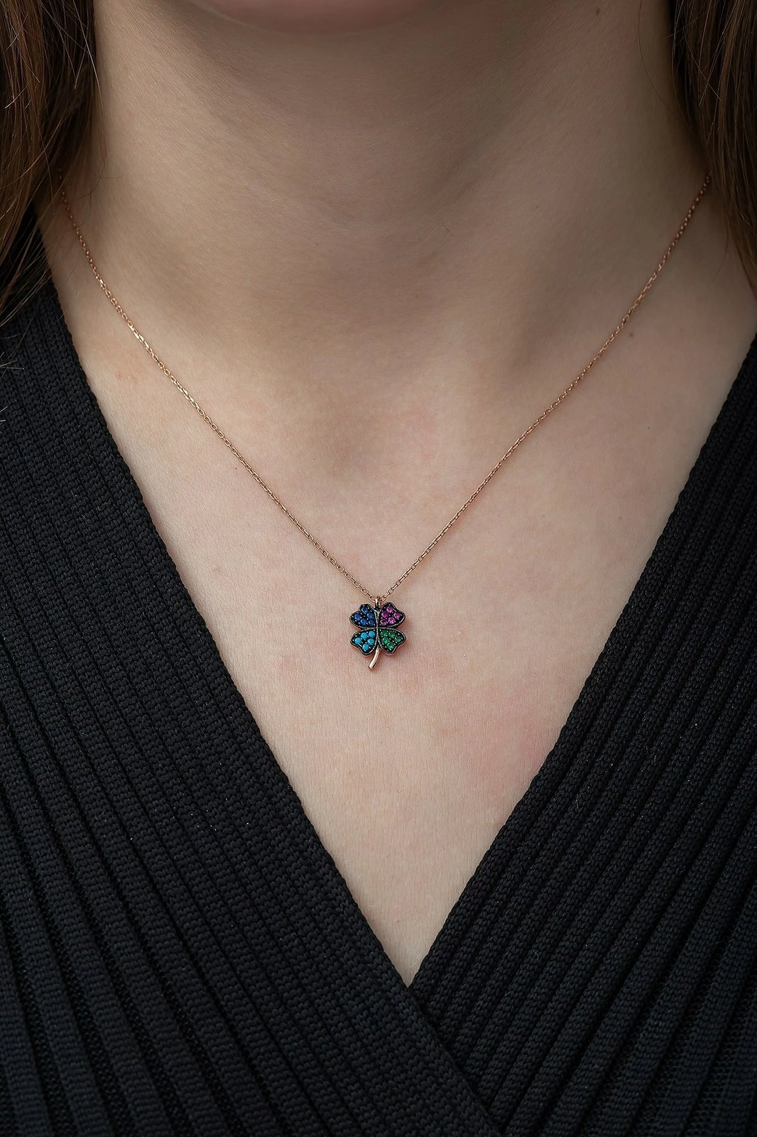 Varëse argjendi, ngjyrë rozë e artë, fuchsia, gjelbër dhe e bardhë, Jumeon, TRDYL903