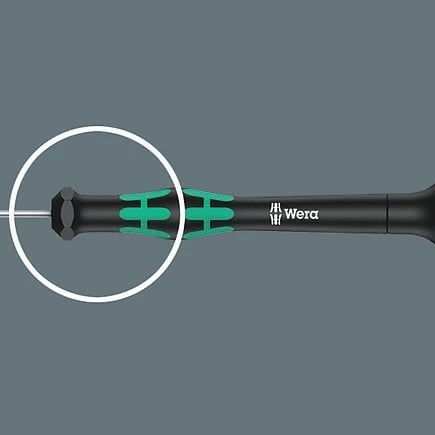 Set kaçavidash precize Wera Kompakt Micro 11 Electronics 1, 10 bita, dorëzë magnetike, zi/gjelbër
