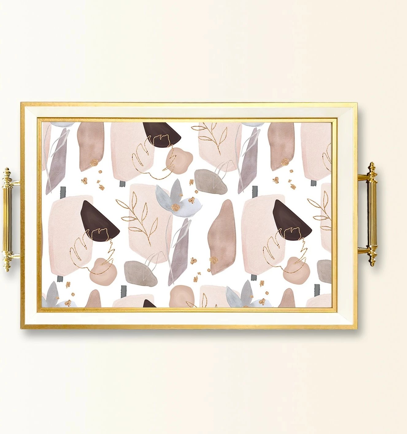 Tabaka prej qelqi, dizajn Aberto, TPB9864, shumëngjyrëshe, 50x29x3.5cm Tabaka prej qelqi, dizajn Aberto, TPB9864, shumëngjyrëshe, 50x29x3.5cm