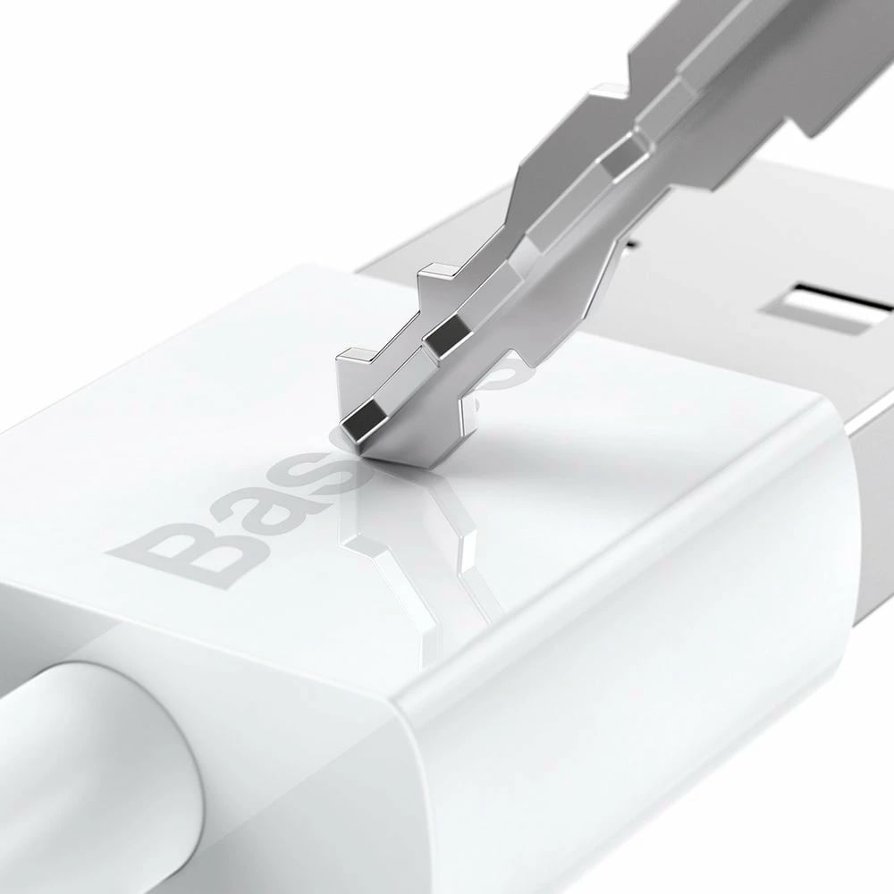 Kabllo Baseus Superior CAMYS-02, USB-A në micro USB, 1m, Bardhë
