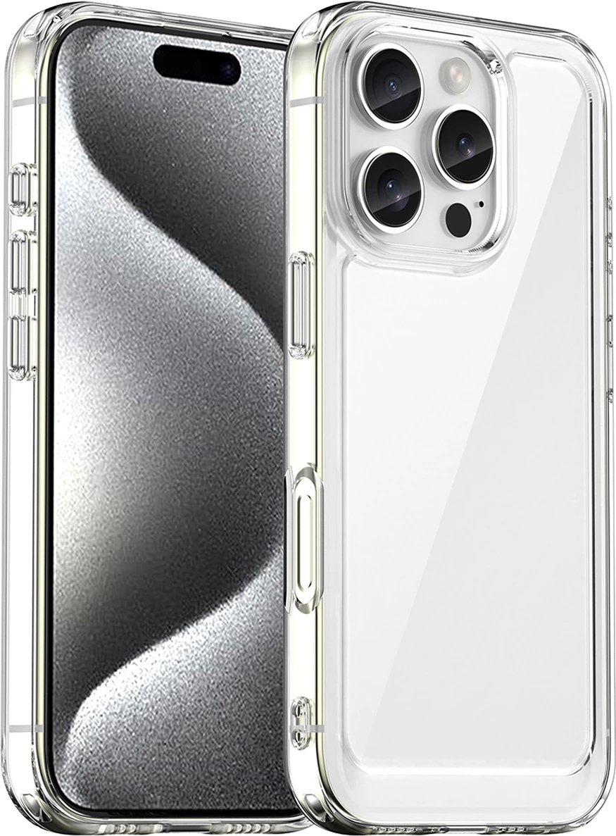 Mbështjellës Hurtel Outer Space Case për iPhone 16e, transparent