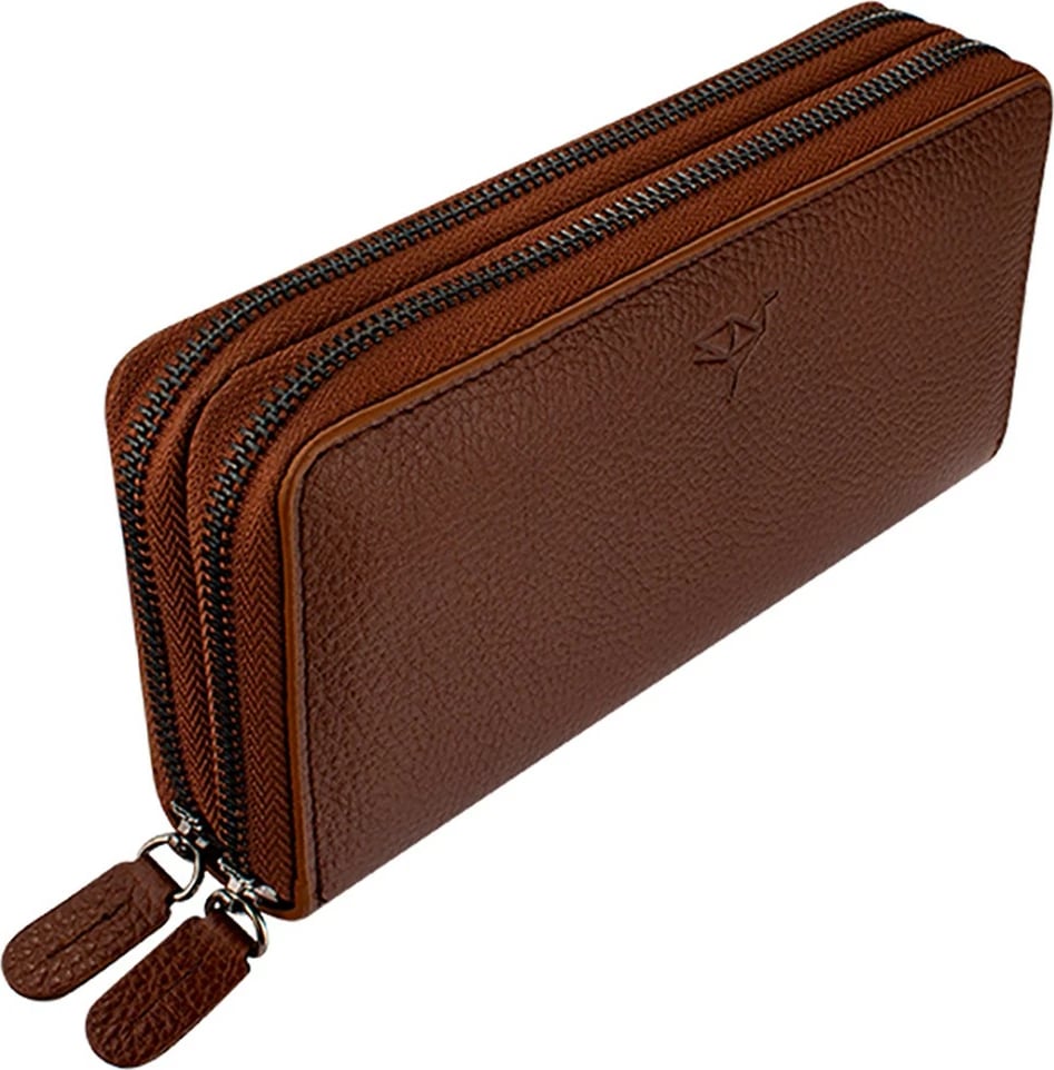 Portofol uniseks Zoozie Bags, ngjyrë tan, Orleans