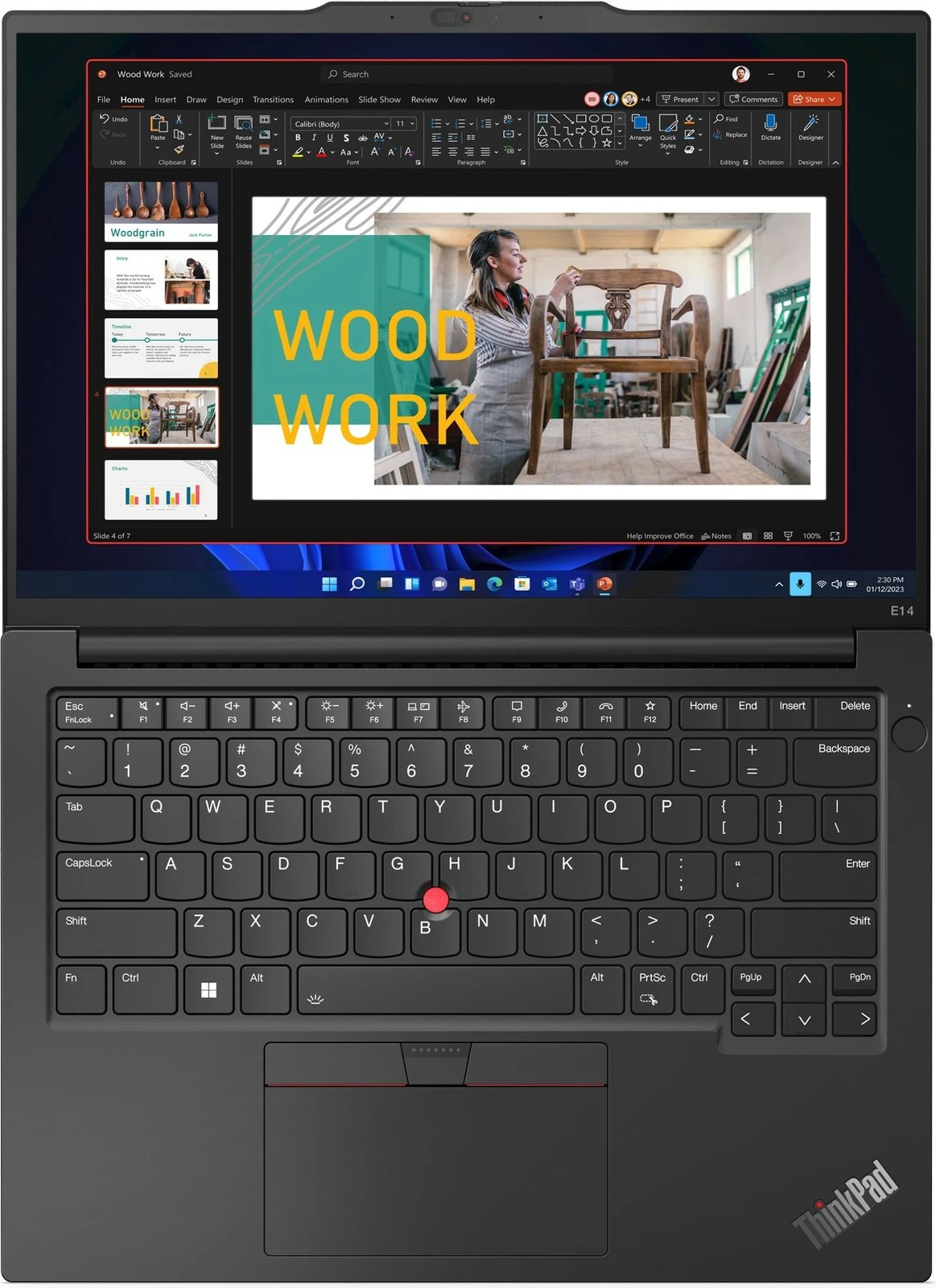 Laptop Lenovo ThinkPad E14, AMD Ryzen 5 PRO, 16 GB RAM, 512 GB SSD, Grafit i zi