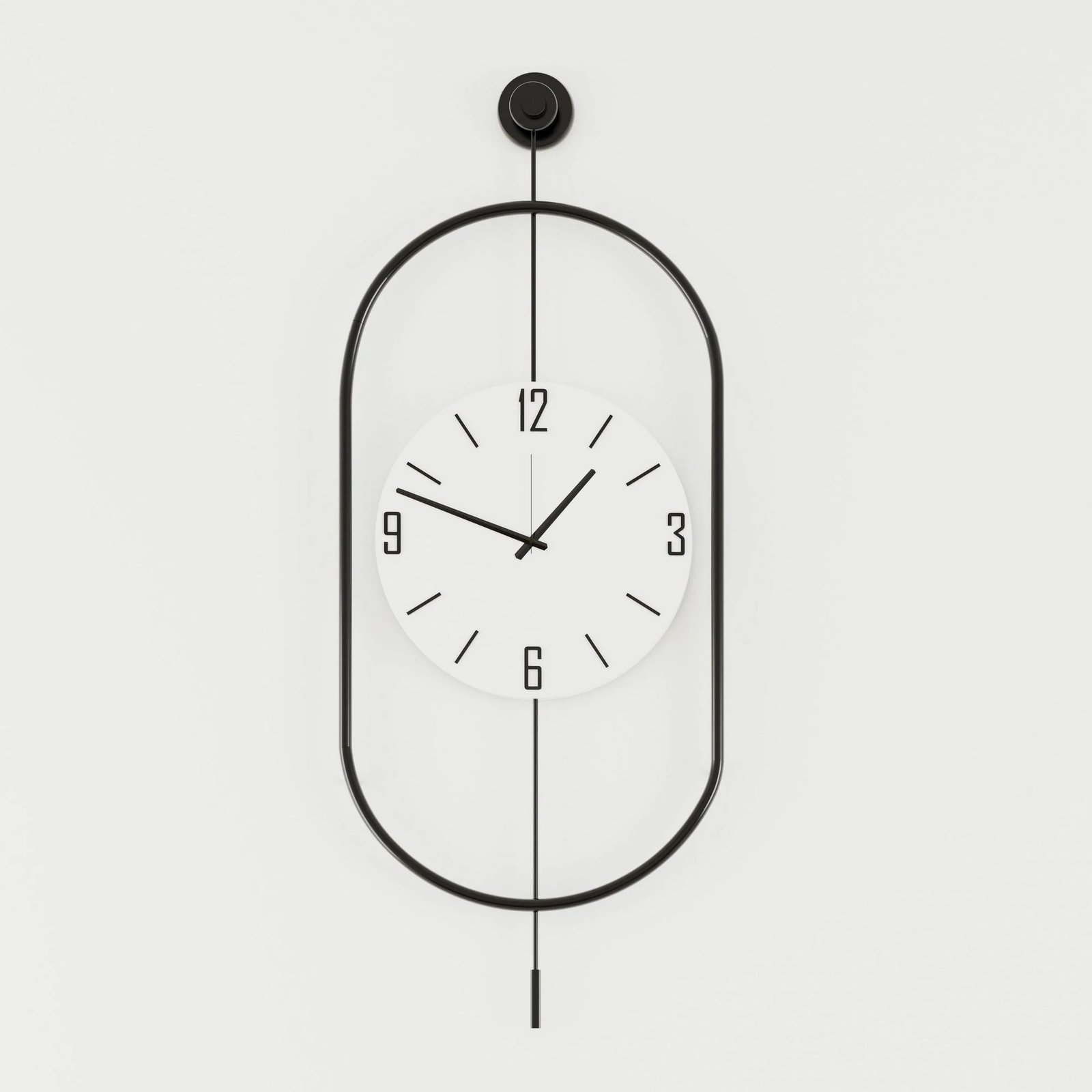 Orë muri dekorative metalike Wallity, Mclock-00114, e zezë, 35x85x7cm