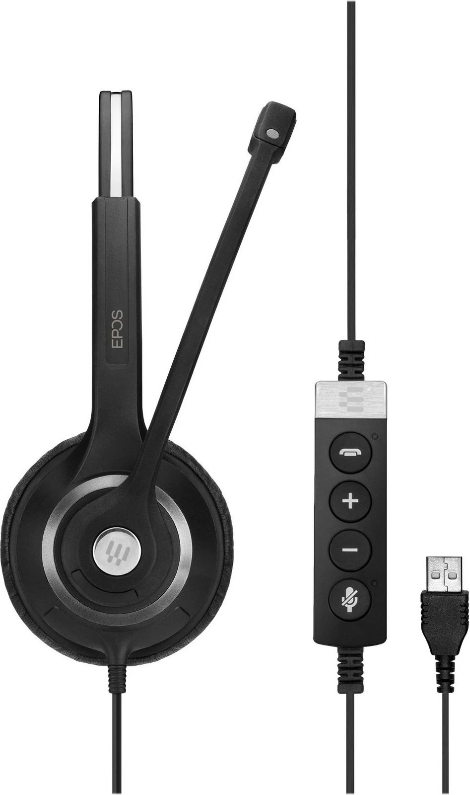 Kufje EPOS Sennheiser IMPACT SC 230 USB MS II, me kabllo, e zezë Kufje EPOS Sennheiser IMPACT SC 230 USB MS II, me kabllo, e zezë