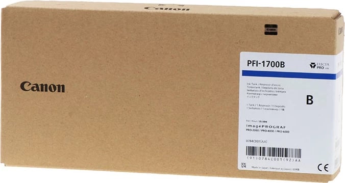 Bojë printeri, Canon, PFI-1700B 0784C001, 700 ml, XXL, blu