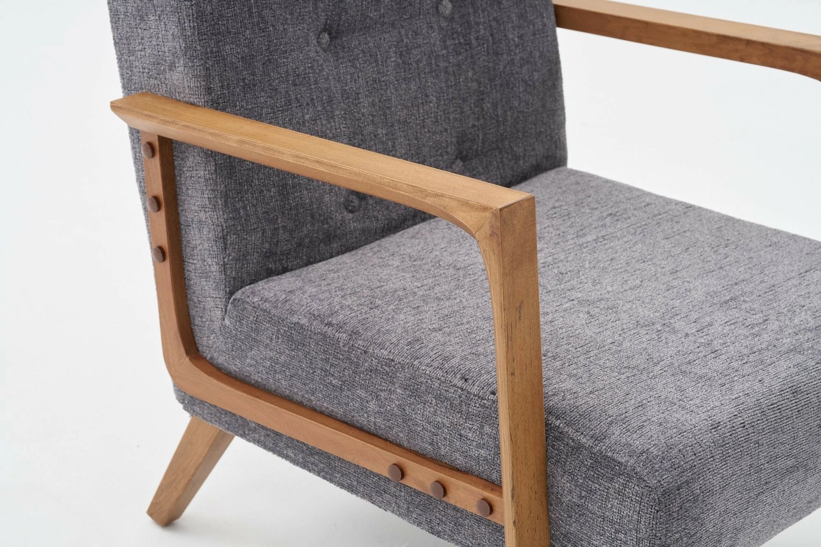 Karrige Wing Atelier del Sofa, Kemer, ngjyrë gri