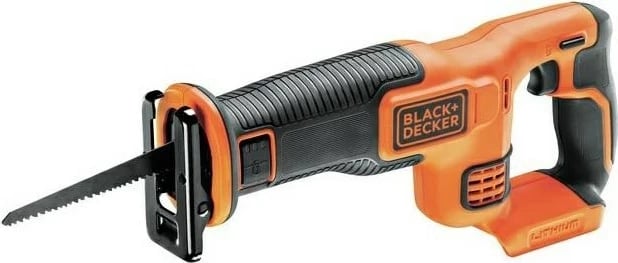Sharrë reciproke Black & Decker BDCR18N-XJ, 18V, 3000 spm, E zezë, Portokalli