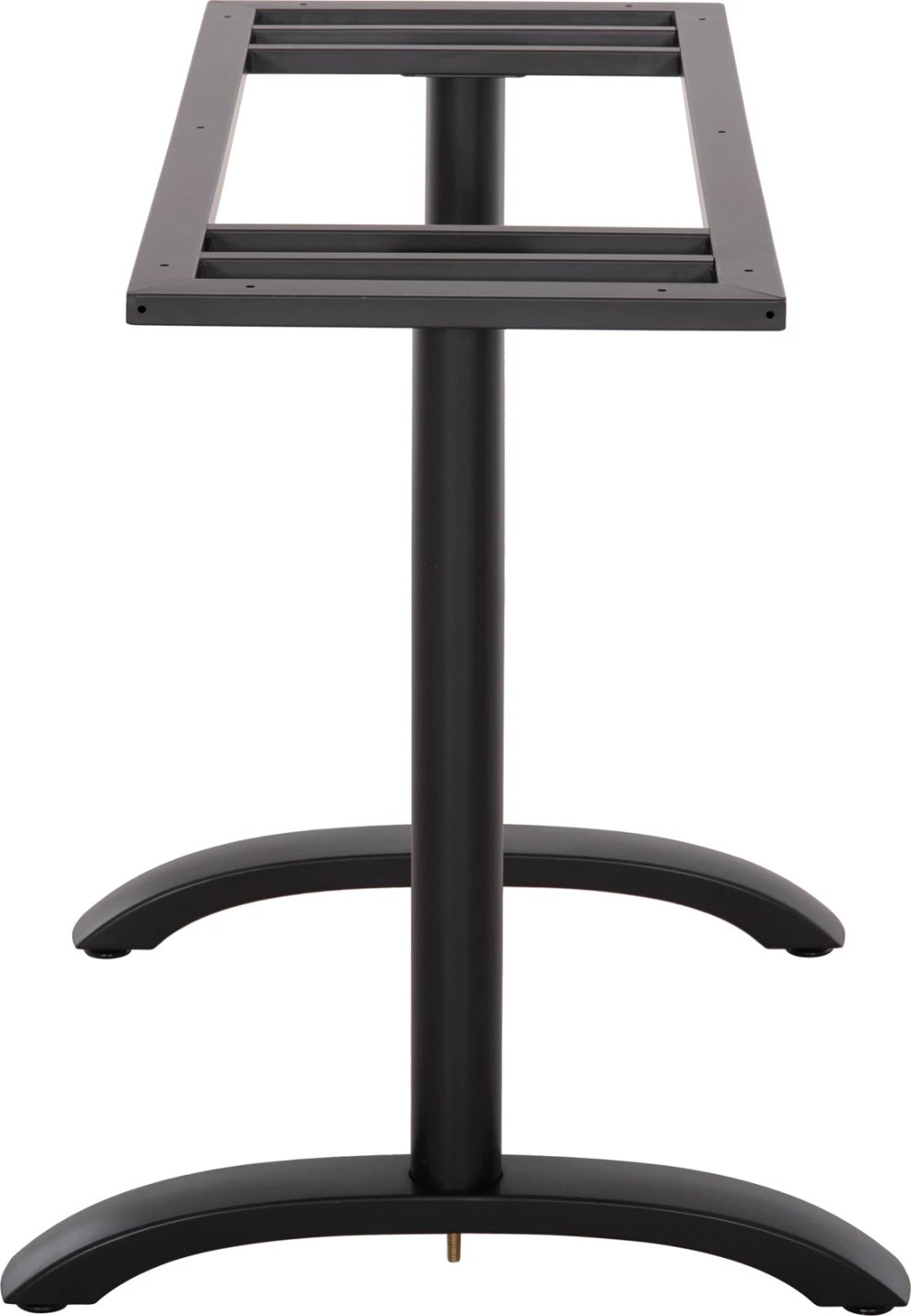 Bazë për tavolinë, metalike, ngjyrë e zezë mat, FH461.11, 100x40x73 cm