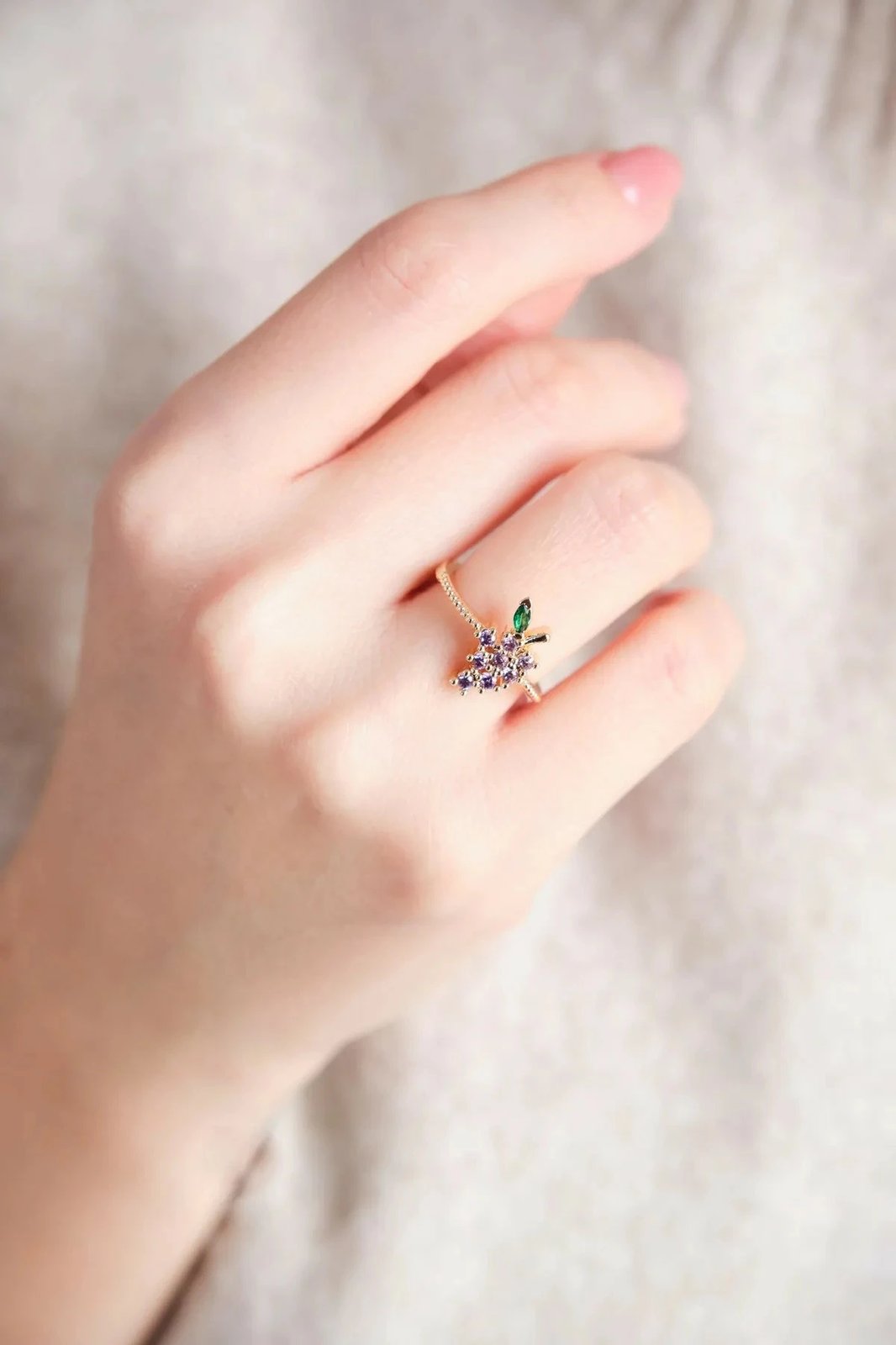 Unazë Jumeon, ngjyrë ari, me gur zirkon