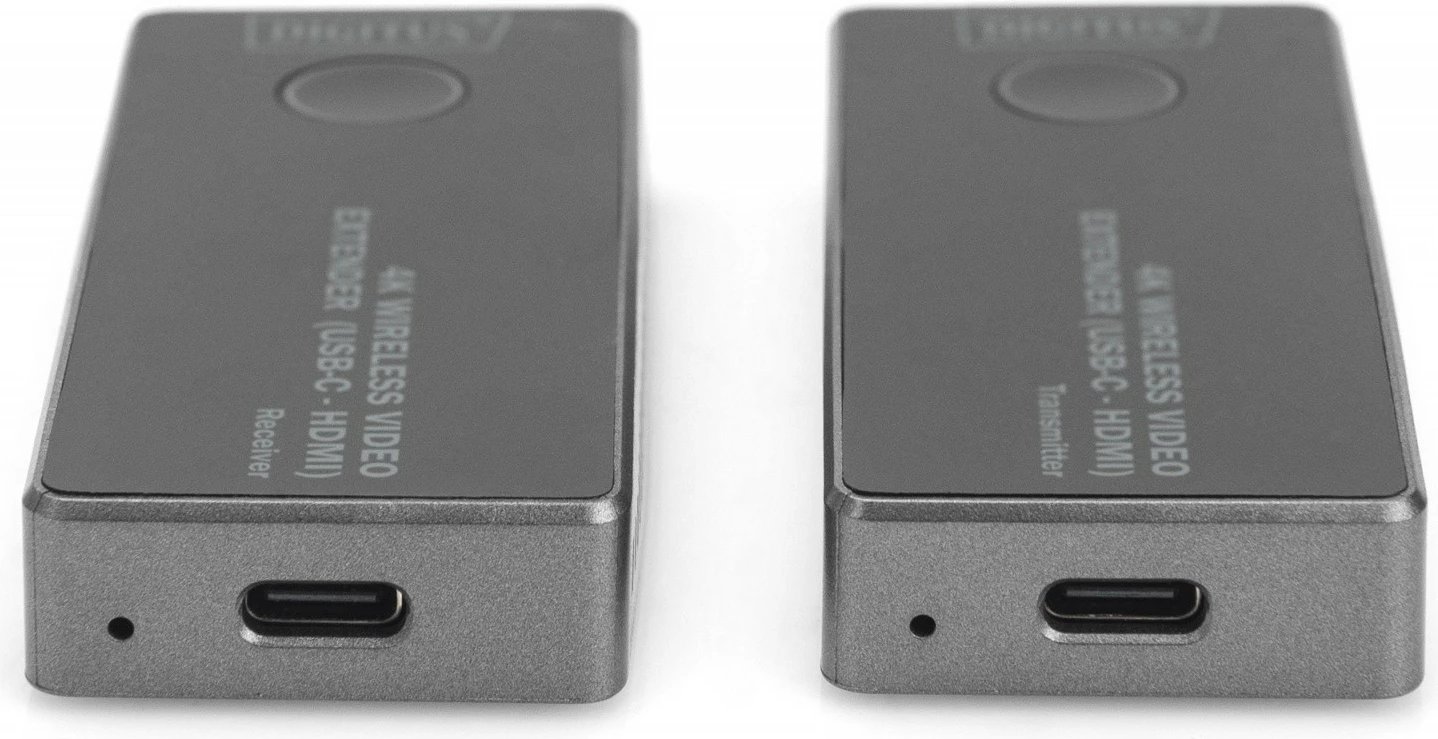 Set wireless HDMI extender Digitus DS-55324, UHD 4K, 30m, USB-C, zi/argjendtë Set wireless HDMI extender Digitus DS-55324, UHD 4K, 30m, USB-C, zi/argjendtë