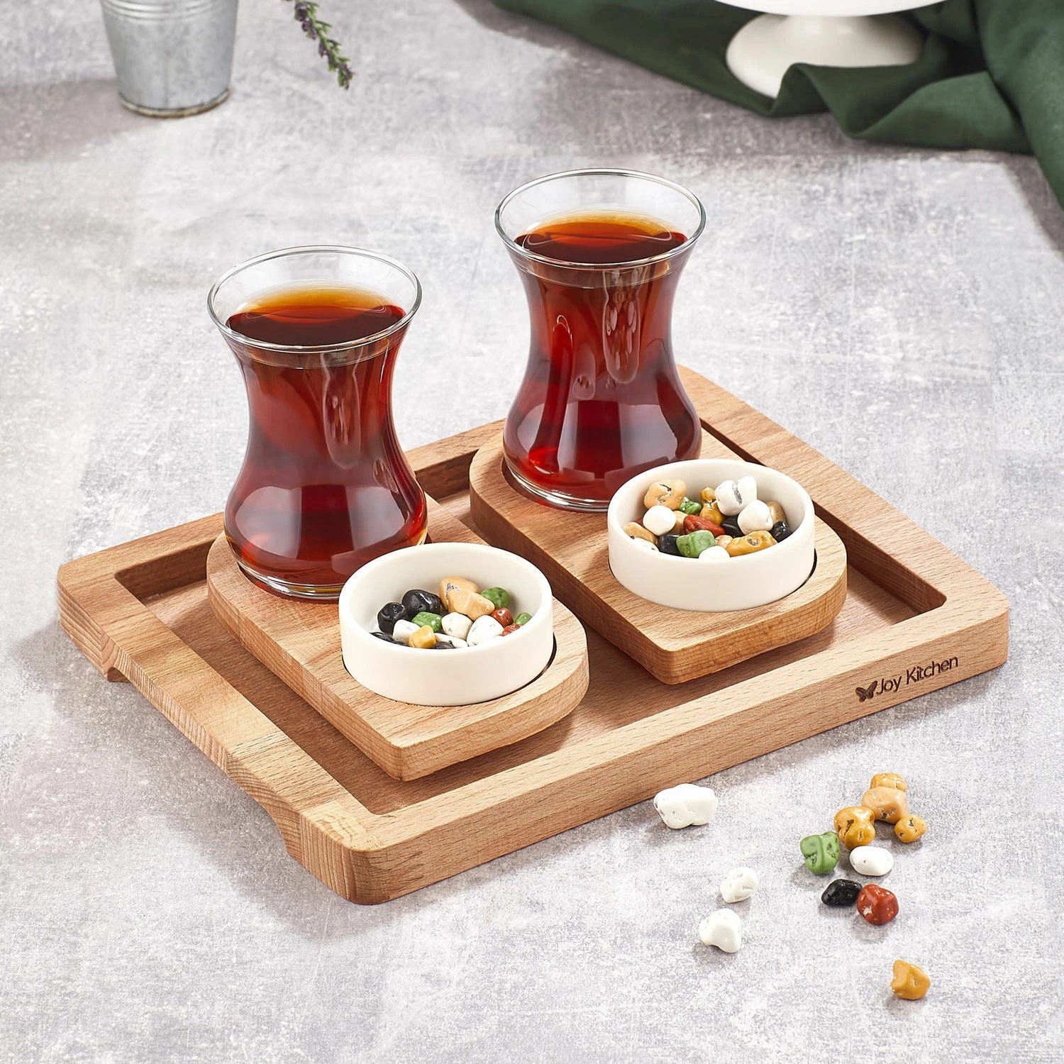 Set çaji prej druri, 7 pjesë, Hermia Concept, UP00673