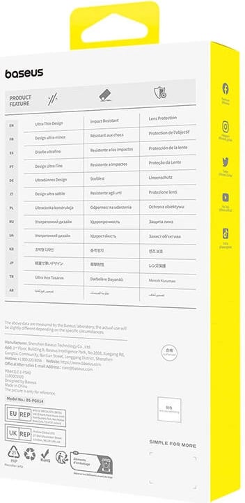 Mbështjellës Baseus OS-Lucent Series për iPhone 15, transparent