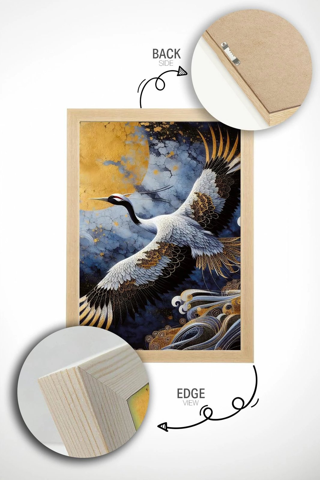 Pikturë dekorative me kornizë, Wallity, Artsrmdl27, shumëngjyrëshe