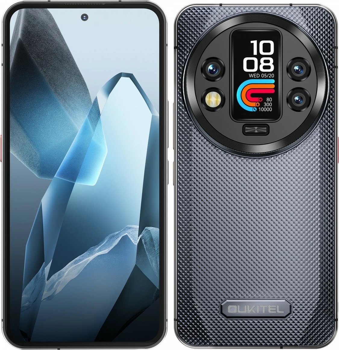 Celular OUKITEL WP200 Pro 5G 24GB/1TB 6.7" AMOLED 120Hz IP69K 8800mAh gri Set me kufje Bluetooth