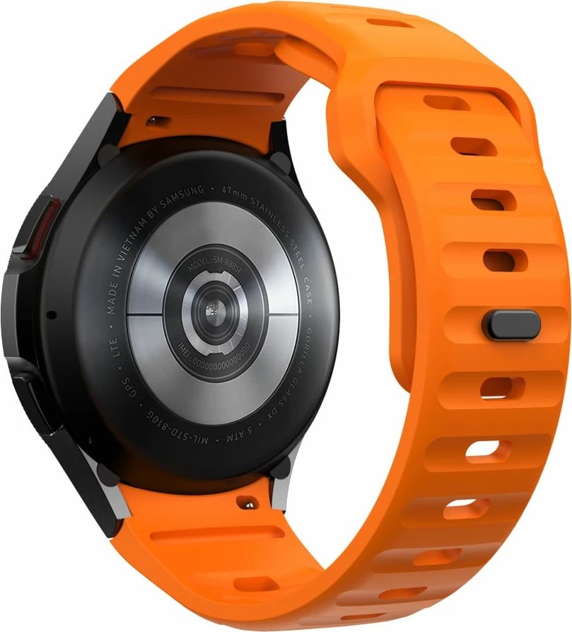 Rrip silikoni për smartwatch Tech-Protect për Samsung Galaxy Watch 4/5/5 Pro/6/7/FE, Portokalli
