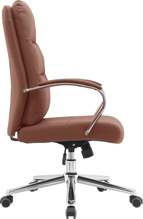 Karrige drejtorie për zyre, ngjyrë karamel, Normie, 58x65x103-111cm