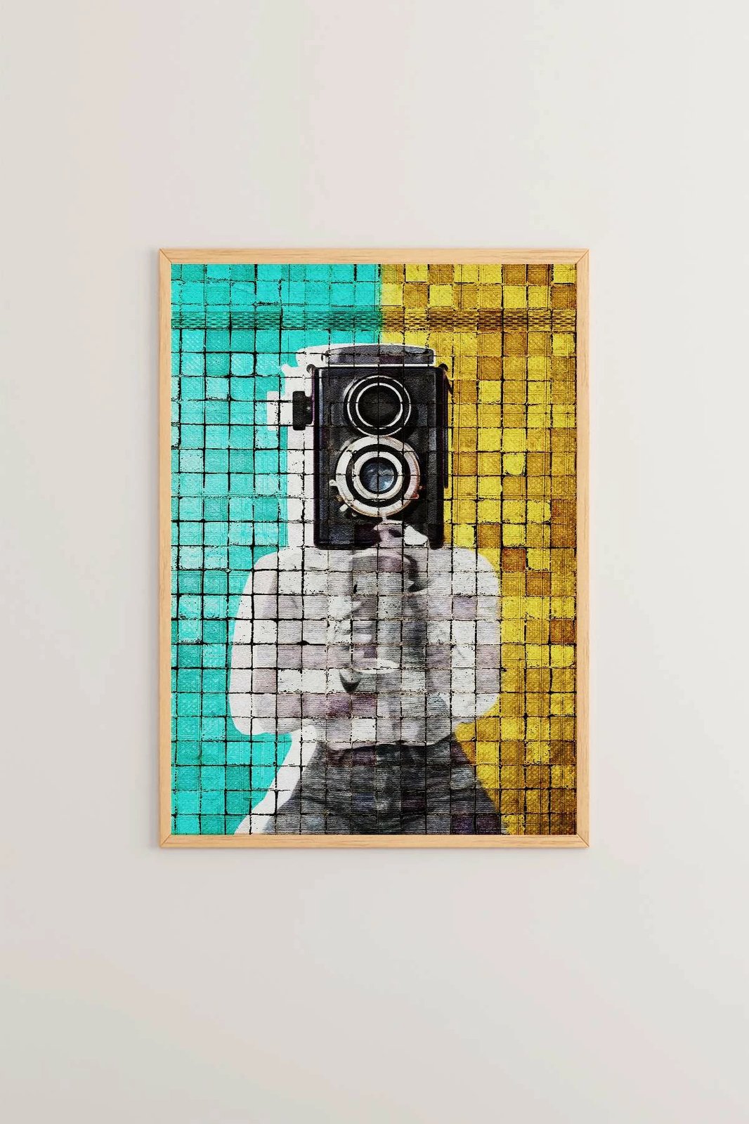 Pikturë dekorative me kornizë, Wallity, Popmosaıc2, shumëngjyrëshe, 33x48cm