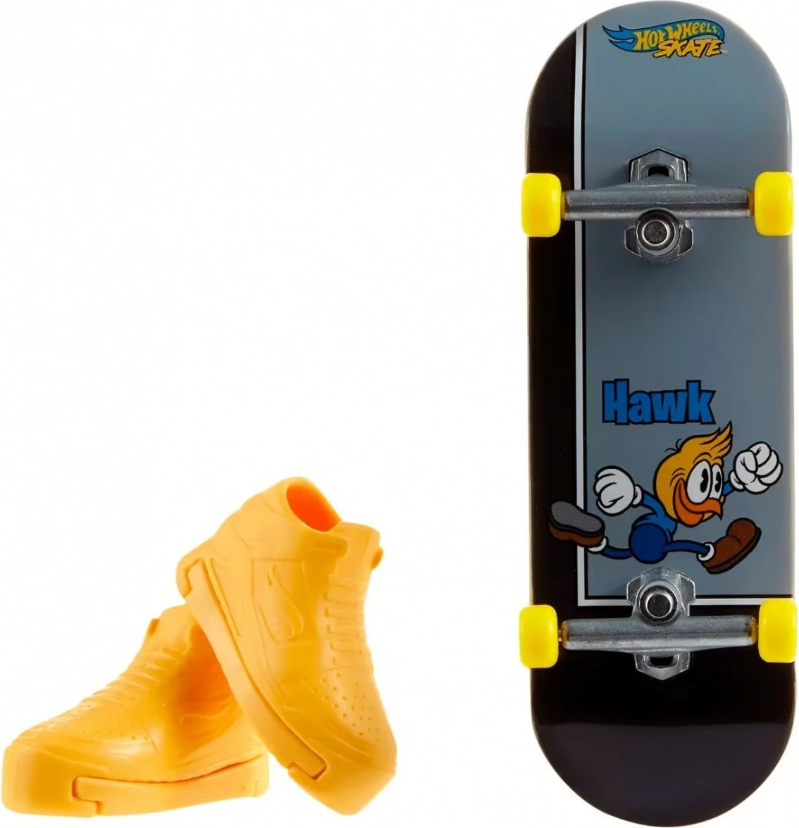 Deskorolkë gishti Hot Wheels Skate Tony Hawk me këpucë gishti, shumëngjyrëshe, set