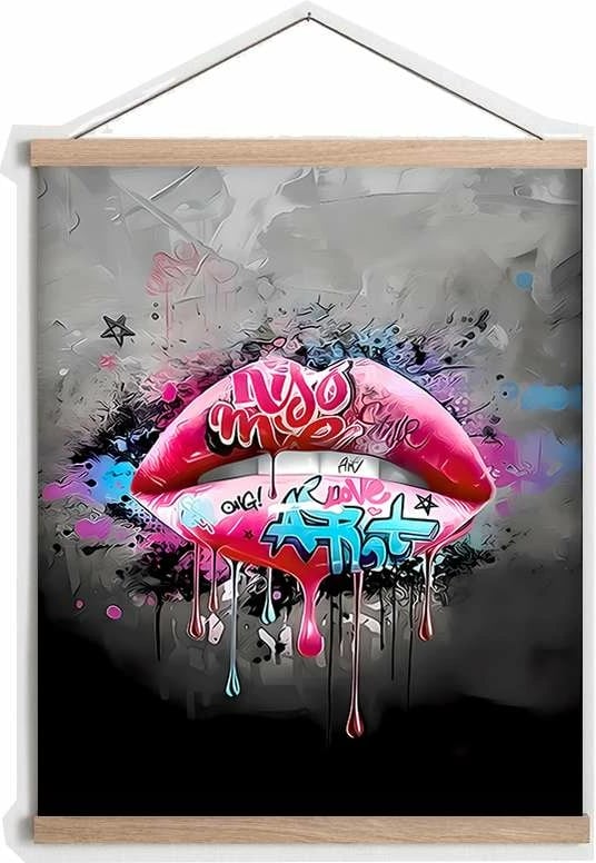 Pikturë dekorative me kornizë, shumëngjyrëshe, Wallity MRG59, 50x70cm