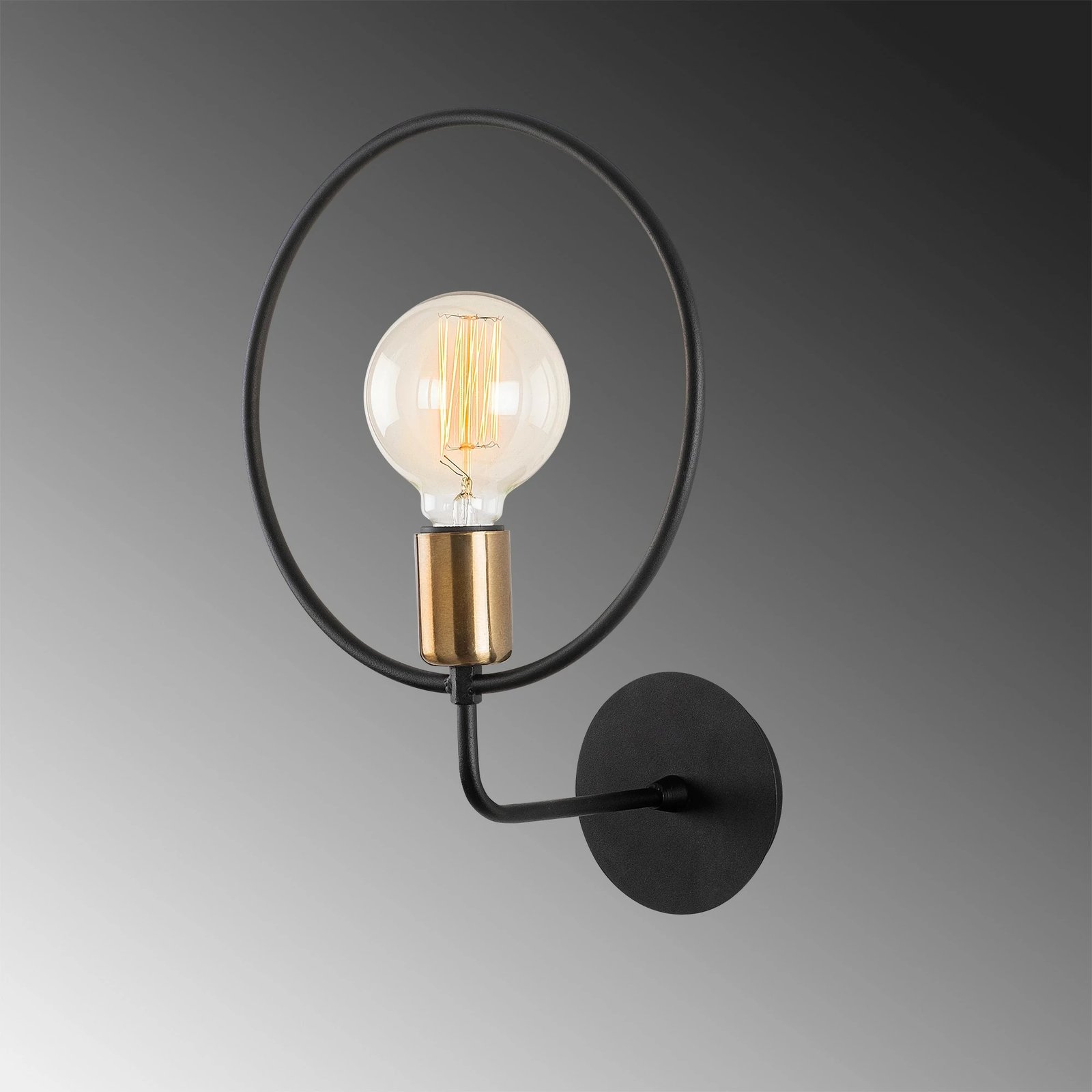 Llambë muri Opviq, Circle - 3260, ngjyrë e zezë Llambë muri Opviq, Circle - 3260, ngjyrë e zezë