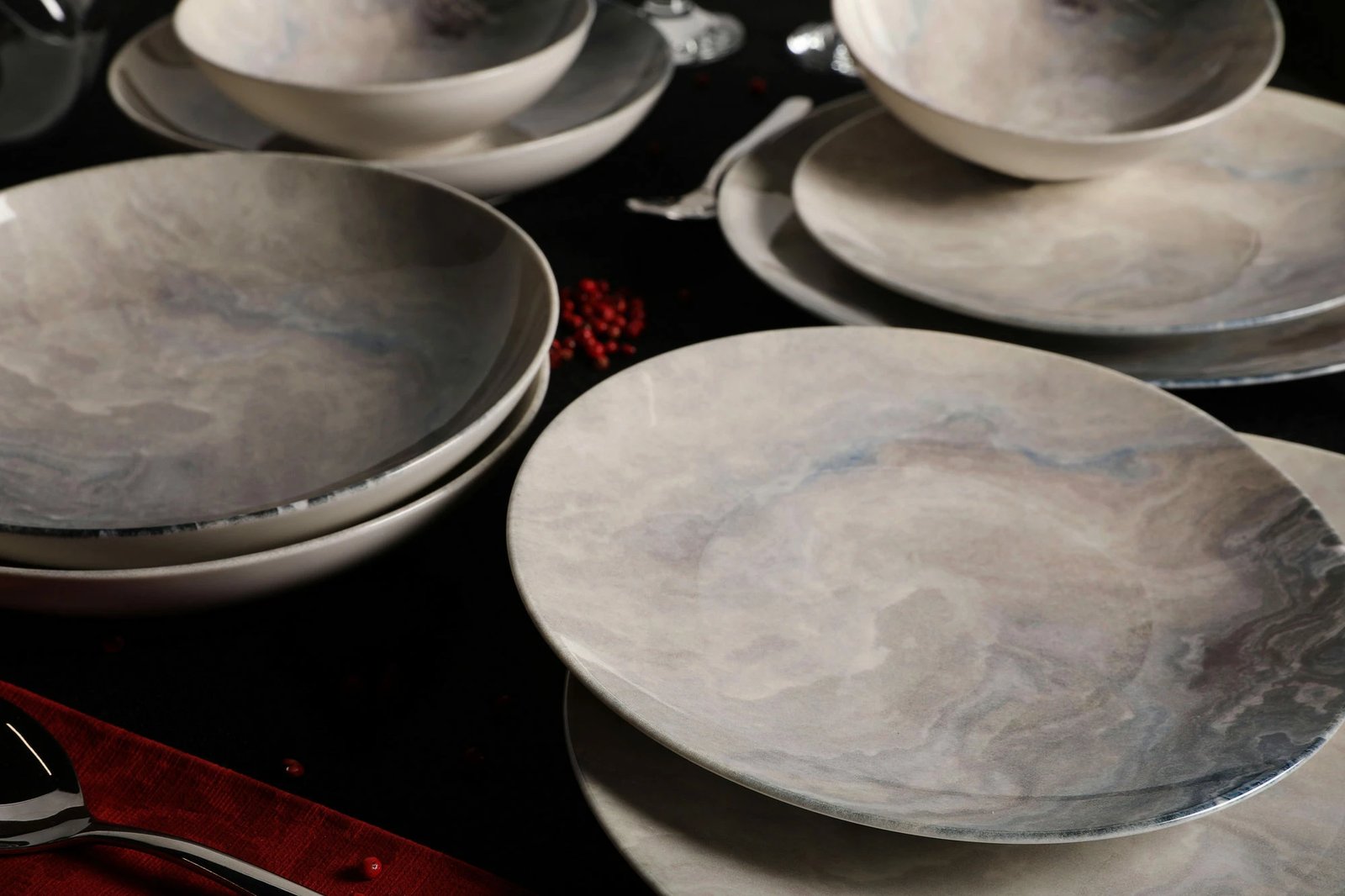 Set enësh për darkë (24 copë), Hermia, GBSATN24Y410050