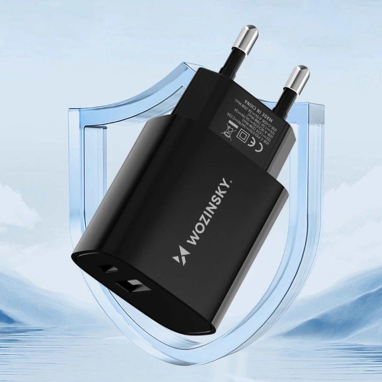 Karikues muri Wozinsky WGWCB, 20W, 2 porta USB-A/USB-C, i zi