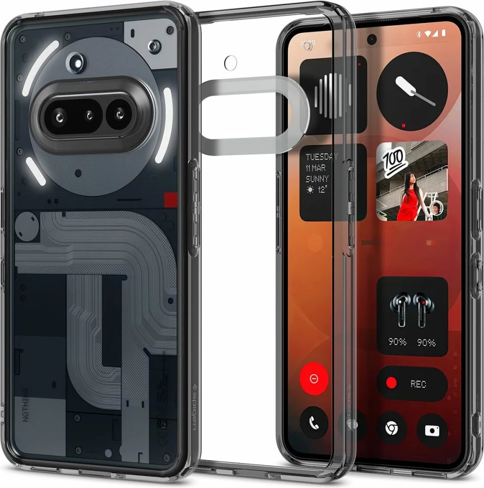 Mbështjellës Spigen Ultra Hybrid për Nothing Phone 3A, Transparent