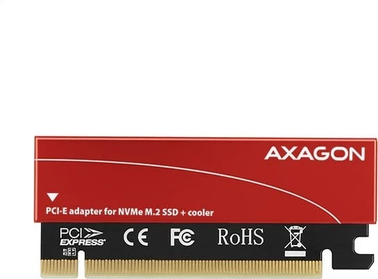 Adapter PCIe AXAGON PCEM2-S për SSD NVMe M.2, i zi