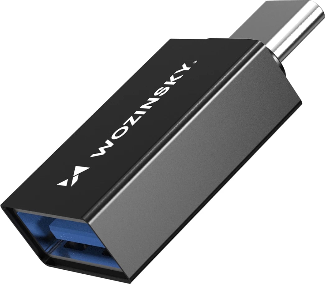 Adapter USB-C në USB-A Wozinsky W10GY1S, 10Gb/s, i zi