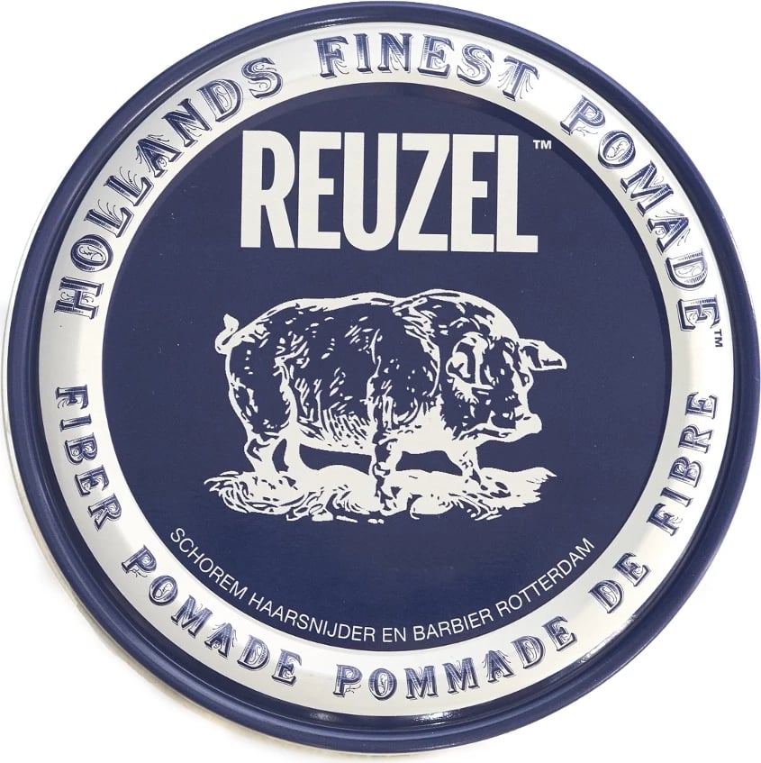 Pomadë për flokë Reuzel Hollands Finest Pomade strong fibrous water-based Navy 35g