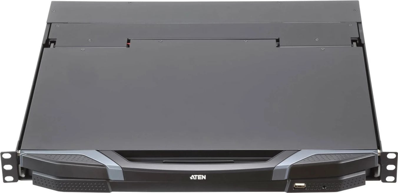 Konsolë rack ATEN CL3800NW-ATA-AG, 18.5", Dual Rail, HDMI/DVI/VGA, e zezë