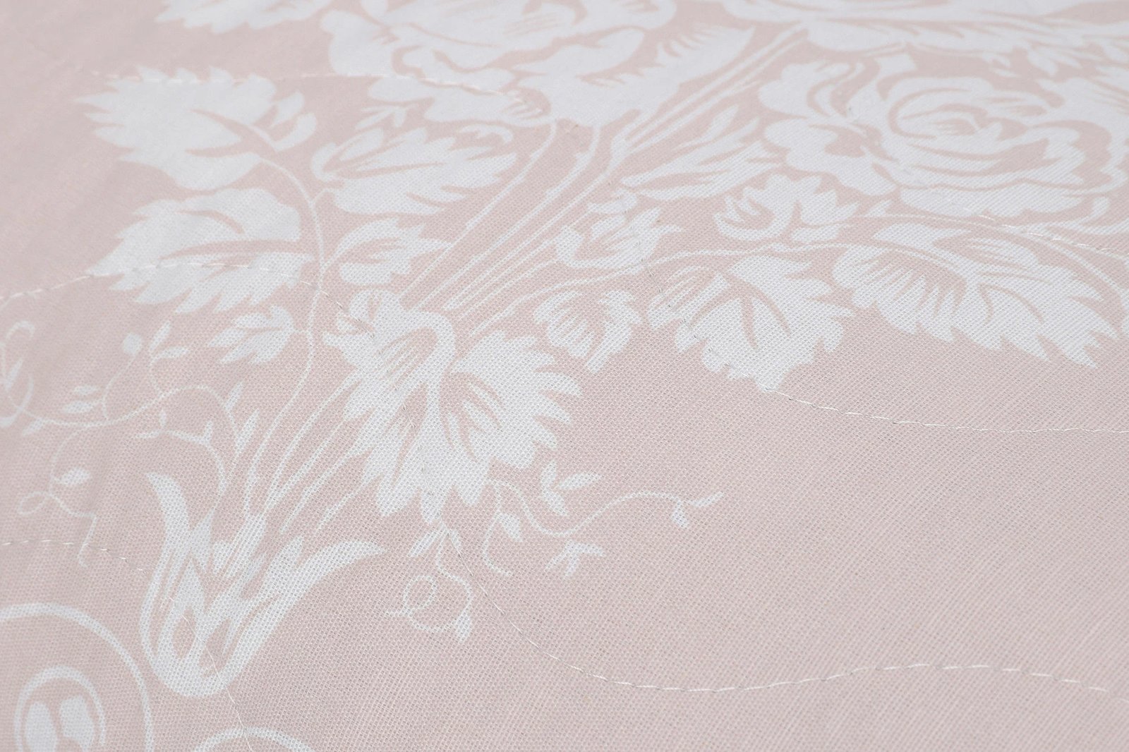 Set mbulesë krevati e qepur, king size, ngjyrë mink dhe e bardhë, L'essentiel