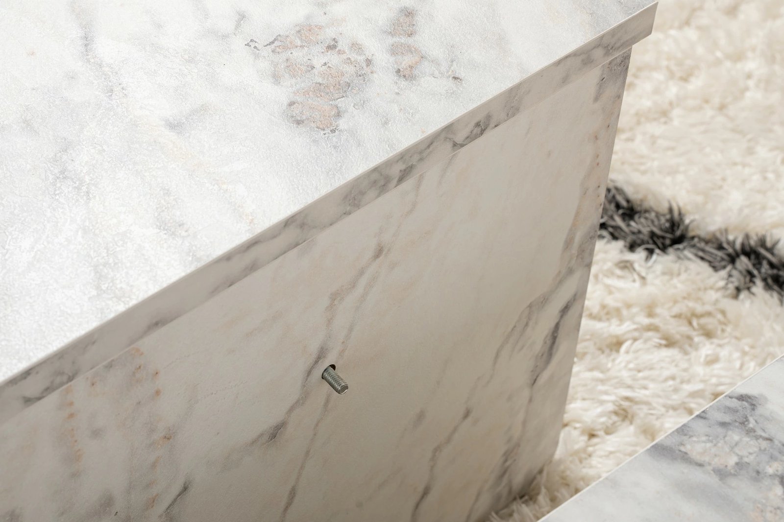 Set tavolinash kafeje Nordure Orion, mermer Frezya