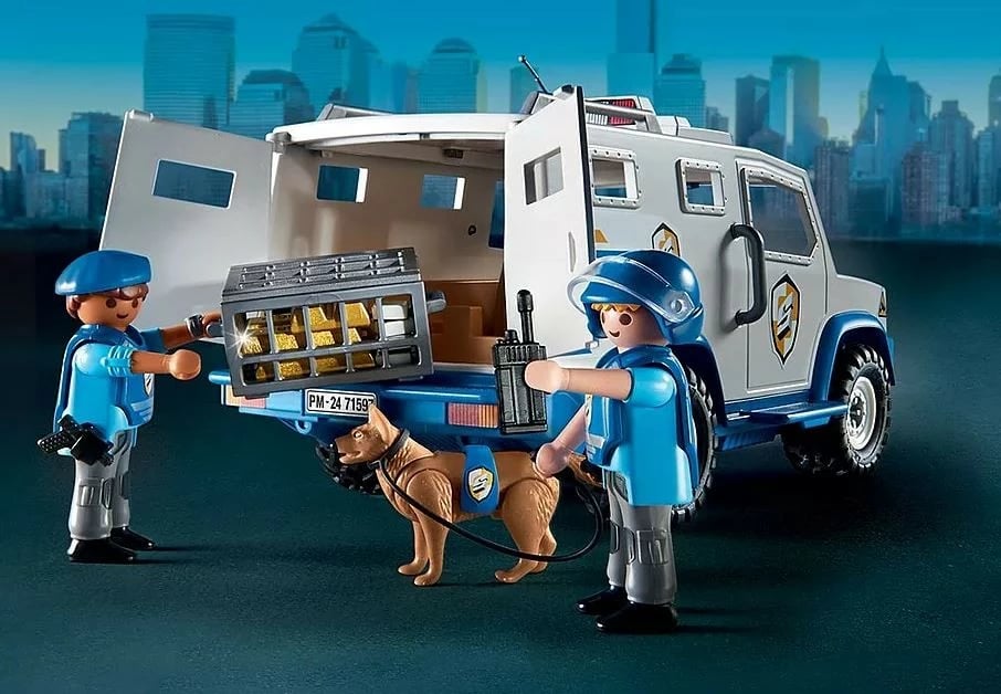 Set figurina Playmobil Action Heroes 71597 Money Transporter, plastikë, 84 pjesë