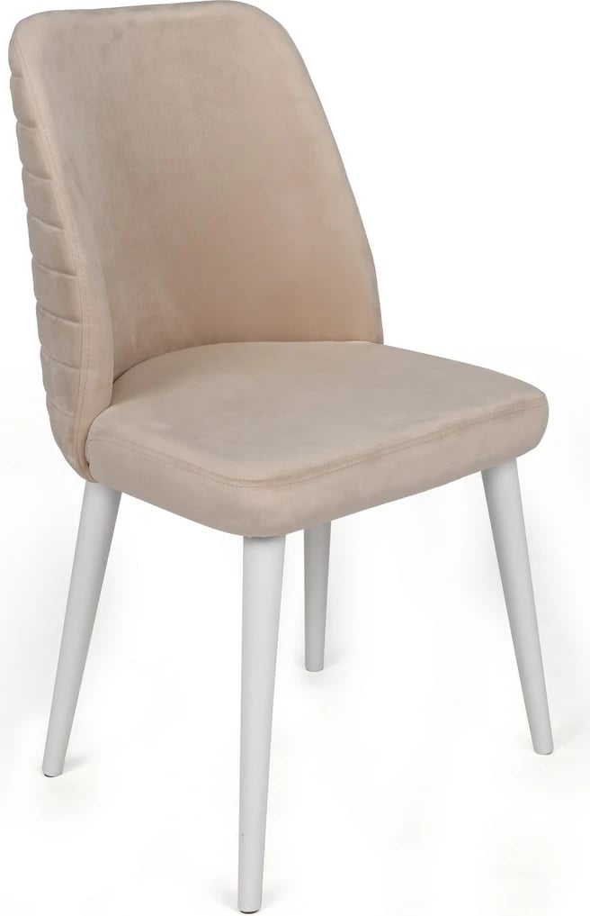 Set karrigash (2 copë), Skye Decor, Tutku-326 V2, krem dhe e bardhë