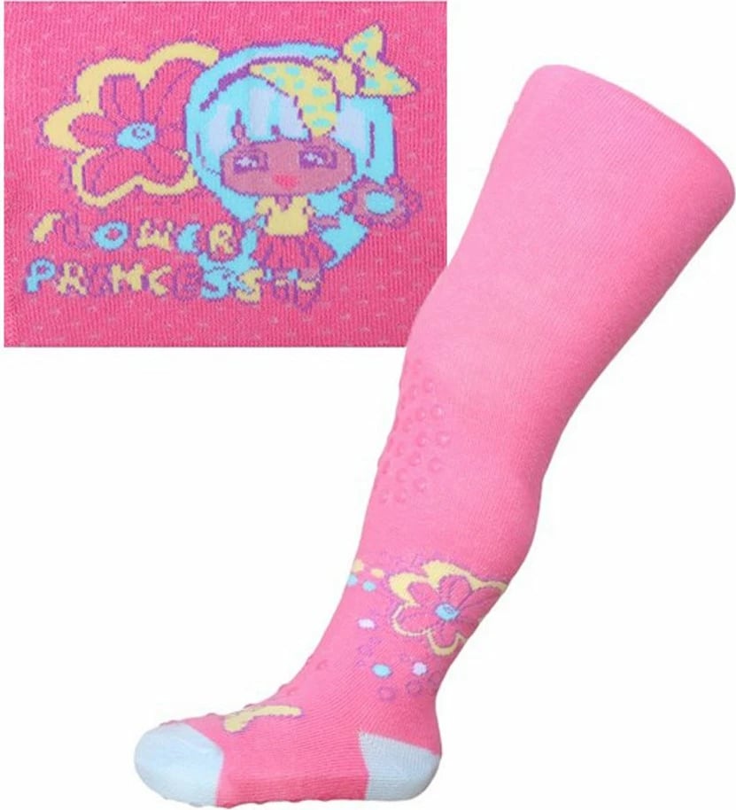 getra pambuku, New Baby, 3x ABS Flower Princess, madhësi 104 (3-4 vjet), rozë