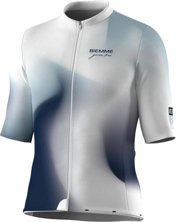 Maicë për meshkuj Biemme, e bardhë dhe kaltër